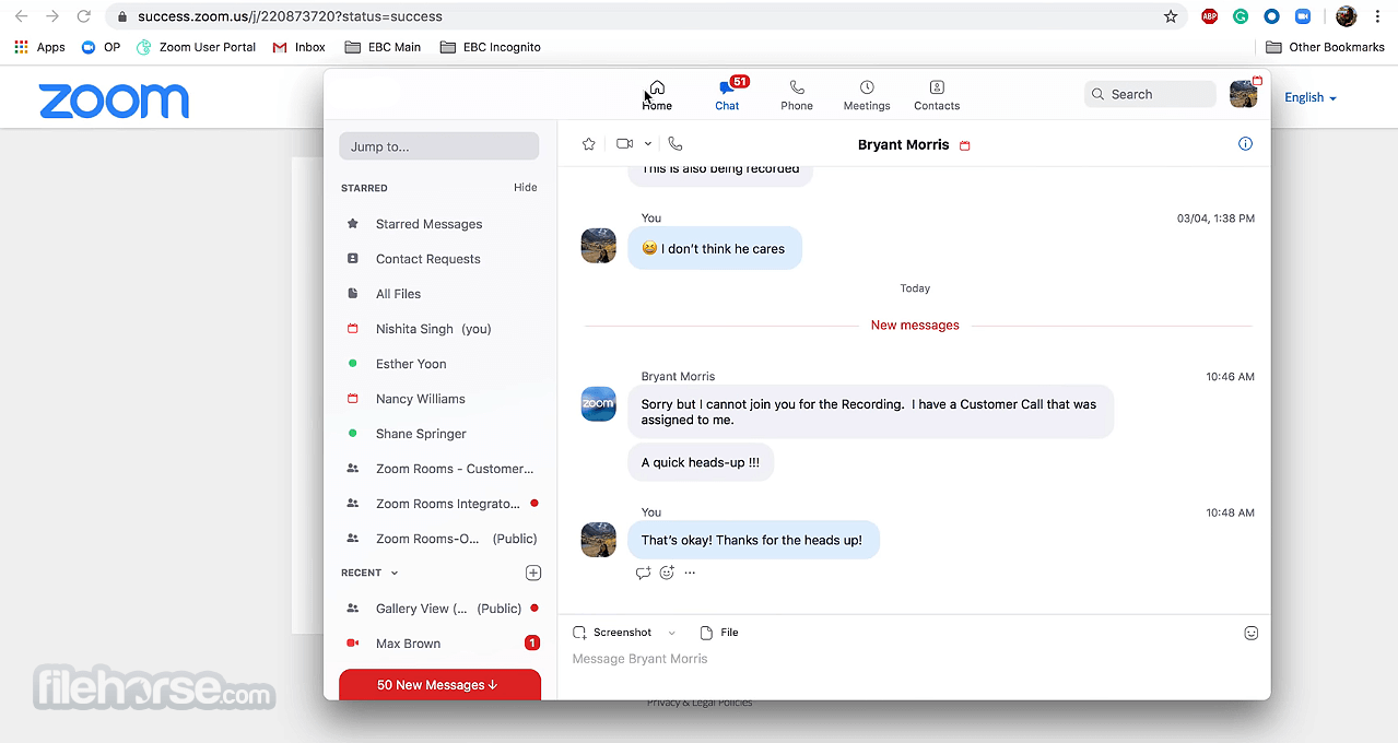 zoom chat for mac